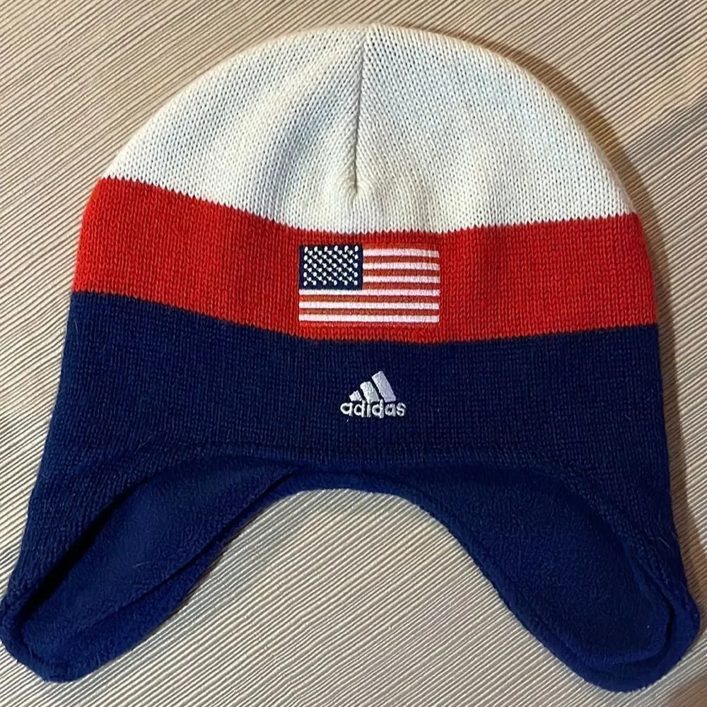 Adidas USA Fleece Lined Kids Unisex Hat one Size